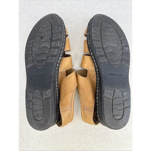 Vintage Men’s Minnetonka Leather Fisherman Sandals Closed Toe Size 11 W - Picture 9 of 9